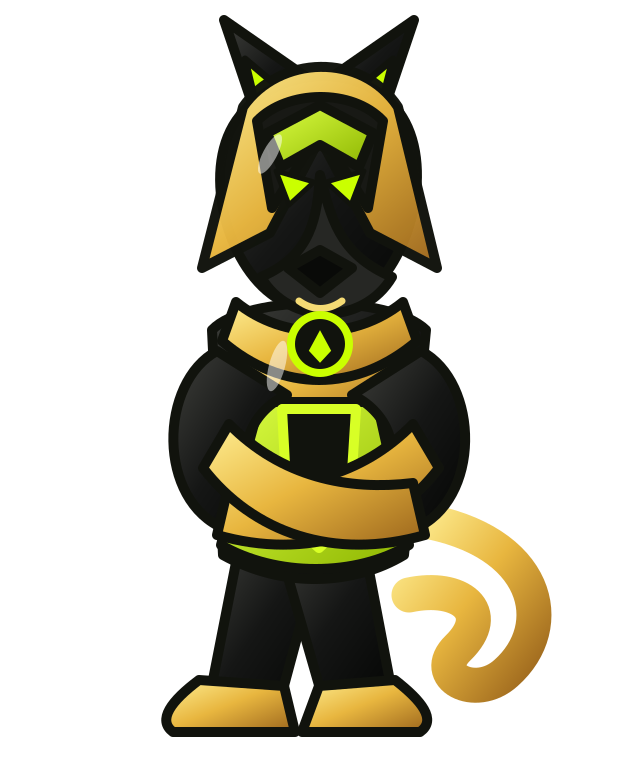 Cartoon 3D Anubis guardian mascot